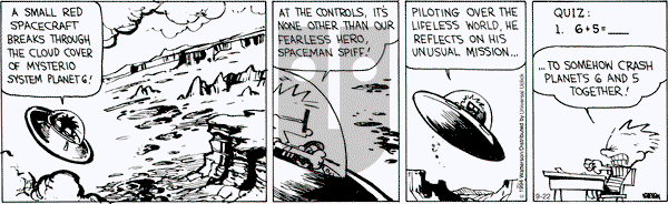 Calvin and Hobbes on Monday September 22, 2014 Comic Strip
