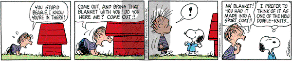 Peanuts on Tuesday November 4, 2003 Comic Strip