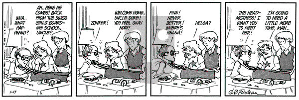 Doonesbury - Tuesday January 17, 1978 Comic Strip