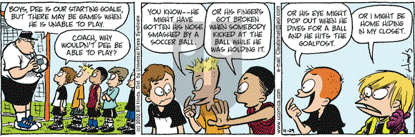 Cleats on Monday April 29, 2002 Comic Strip