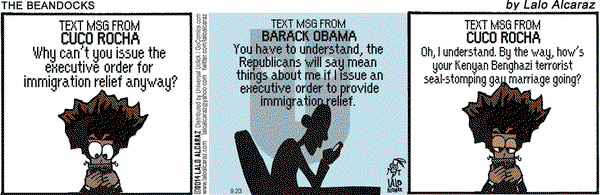 La Cucaracha on Tuesday September 23, 2014 Comic Strip