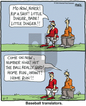 In the Bleachers on Tuesday June 7, 2005 Comic Strip