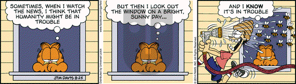 Garfield - Monday August 25, 2014 Comic Strip