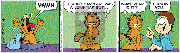 Garfield on Thursday August 19, 2004 Comic Strip