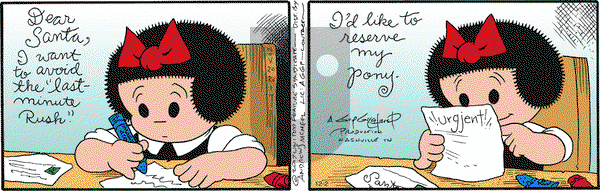 Nancy on Saturday December 2, 2017 Comic Strip
