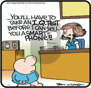 Ziggy on Tuesday July 17, 2012 Comic Strip