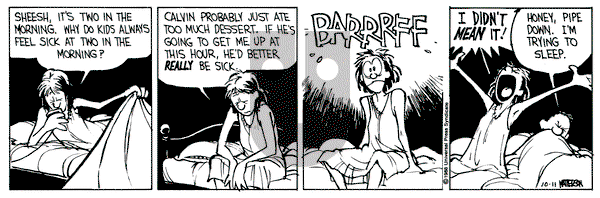 Calvin and Hobbes on Tuesday October 11, 1988 Comic Strip