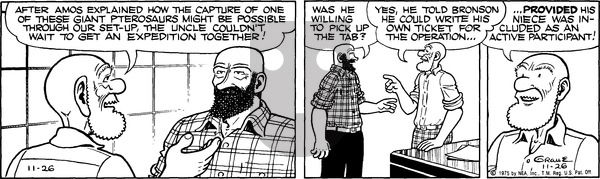 Alley Oop on Wednesday November 26, 1975 Comic Strip