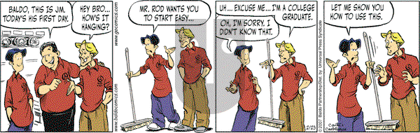 Baldo on Friday February 23, 2007 Comic Strip