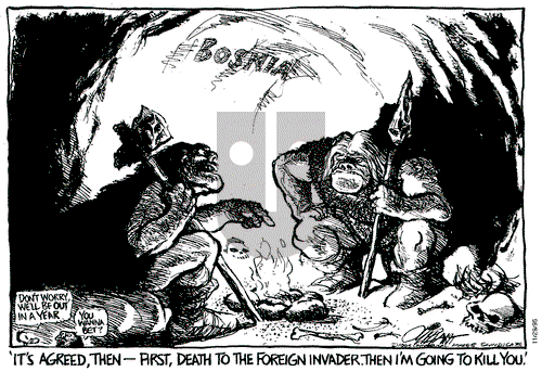 Pat Oliphant on Wednesday November 29, 1995 Comic Strip