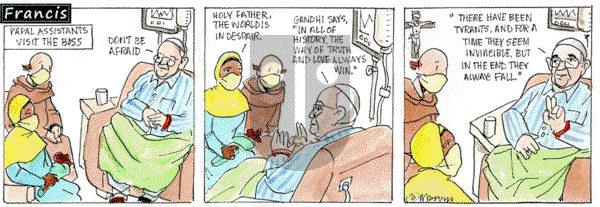 Francis on Monday February 24, 2025 Comic Strip