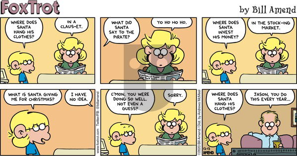 FoxTrot on Sunday December 13, 2020 Comic Strip