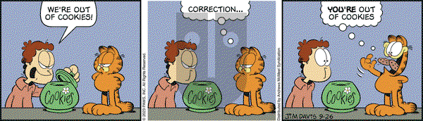 Garfield - Tuesday September 26, 2023 Comic Strip