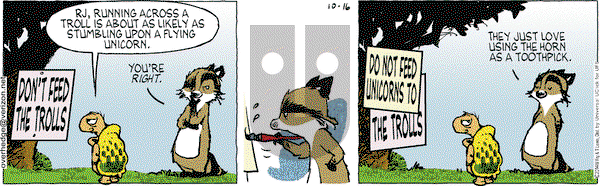 Over the Hedge on Thursday October 16, 2014 Comic Strip