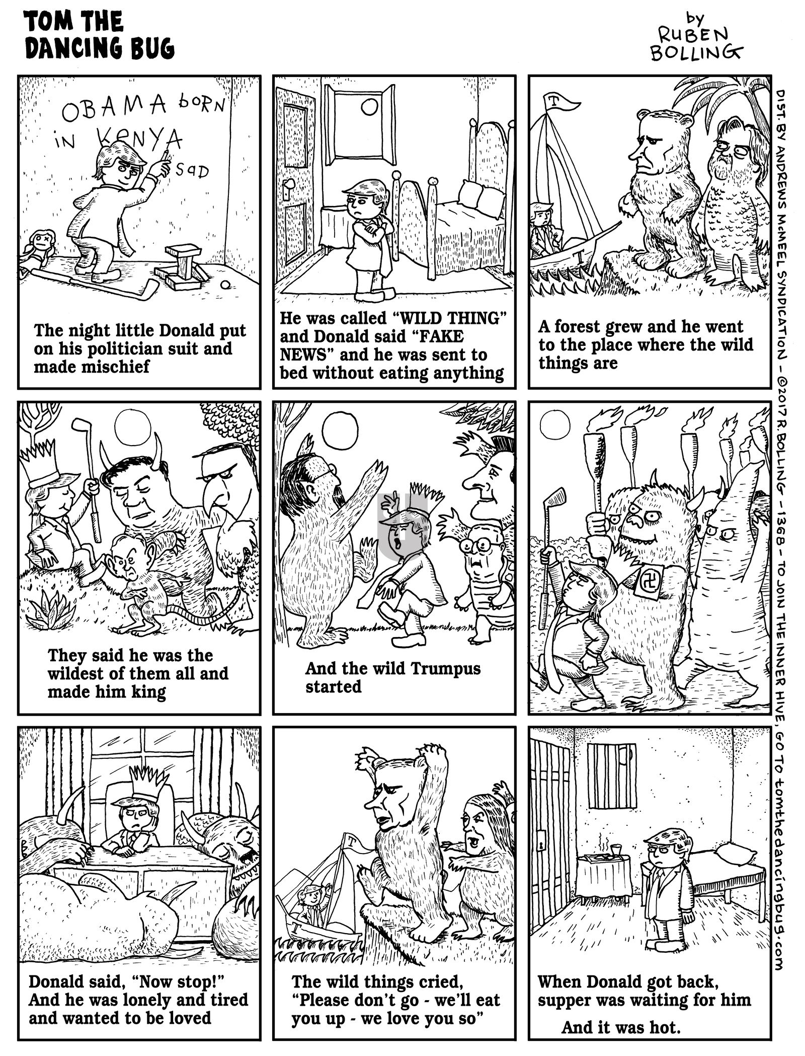 Tom the Dancing Bug - Monday December 18, 2017 Comic Strip