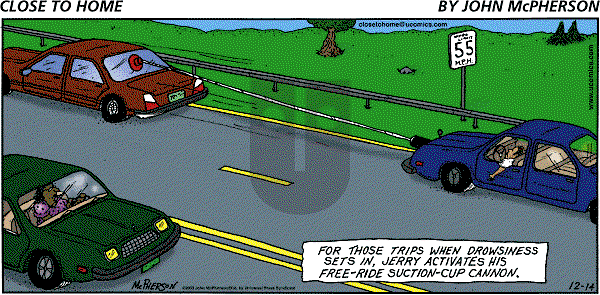 Close to Home on Sunday December 14, 2003 Comic Strip