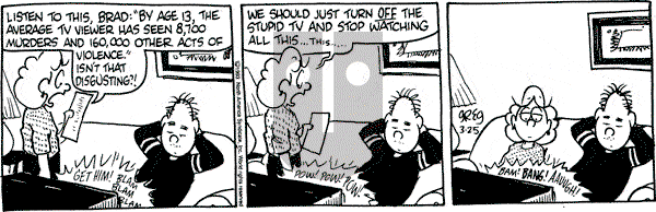 Luann on Thursday March 25, 1993 Comic Strip