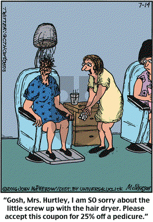 Close to Home on Thursday July 14, 2016 Comic Strip