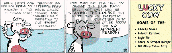 Lucky Cow on Saturday March 3, 2007 Comic Strip