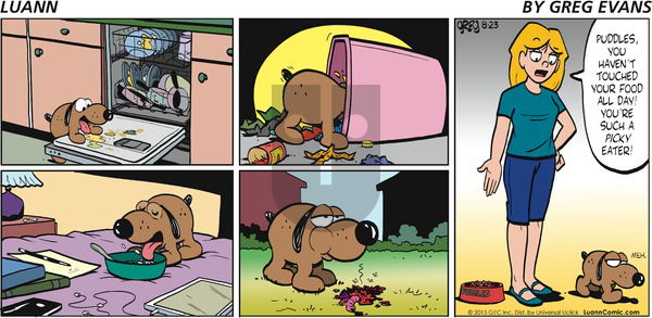 Luann on Sunday August 23, 2015 Comic Strip
