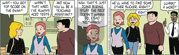 Luann on Saturday December 22, 2018 Comic Strip