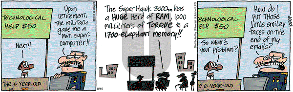 The Knight Life on Friday August 19, 2011 Comic Strip