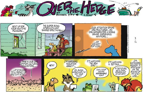 Over the Hedge on Sunday February 12, 2012 Comic Strip