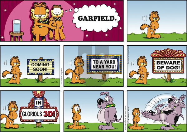 Garfield on Sunday August 12, 2012 Comic Strip