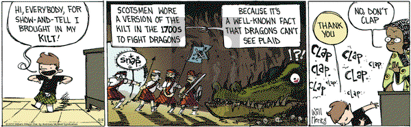 Wallace the Brave on Thursday April 4, 2019 Comic Strip