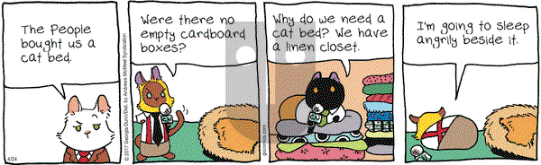 Breaking Cat News on Monday April 24, 2017 Comic Strip