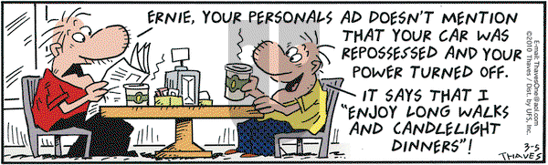 Frank and Ernest on Friday March 5, 2010 Comic Strip