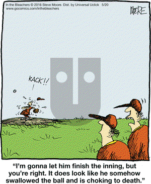 In the Bleachers on Friday May 20, 2016 Comic Strip