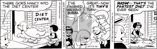 Nancy on Tuesday September 15, 1998 Comic Strip