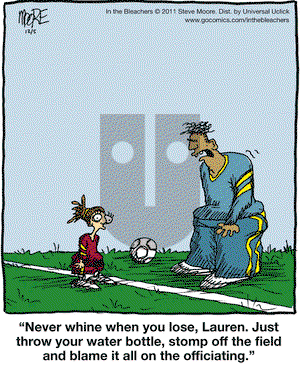 In the Bleachers on Monday December 5, 2011 Comic Strip