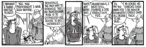 Monty on Thursday June 30, 2005 Comic Strip