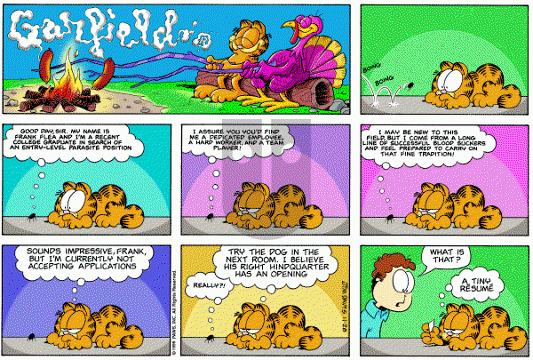 Garfield - Sunday November 28, 1999 Comic Strip