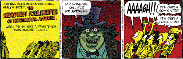 Cleats on Saturday November 1, 2003 Comic Strip
