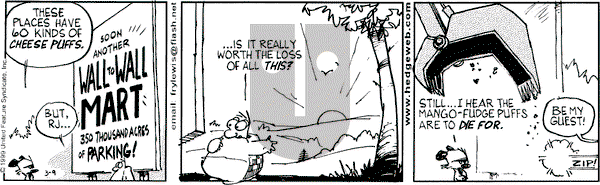 Over the Hedge on Tuesday March 9, 1999 Comic Strip