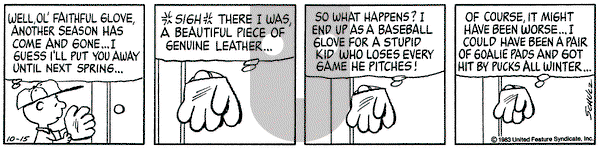 Peanuts on Saturday October 15, 1983 Comic Strip