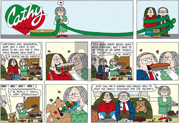 Cathy Classics on Monday December 21, 1998 Comic Strip