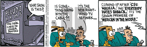 La Cucaracha on Tuesday October 5, 2010 Comic Strip