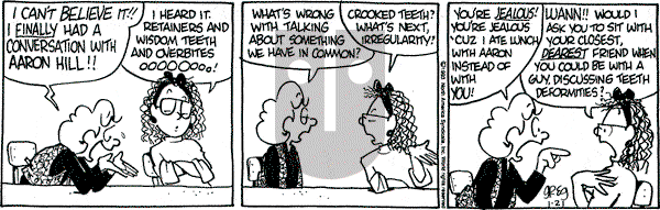 Luann on Thursday January 21, 1993 Comic Strip