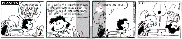 Peanuts on Saturday March 27, 1971 Comic Strip