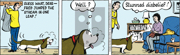 Fred Basset on Wednesday April 24, 2019 Comic Strip