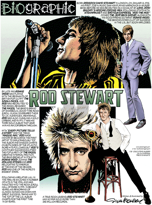 Biographic on Sunday January 28, 2007 Comic Strip