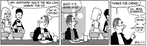 Luann on Monday October 21, 2002 Comic Strip