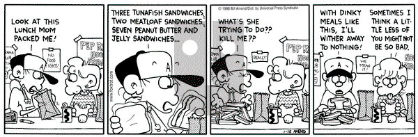 FoxTrot on Thursday January 15, 1998 Comic Strip