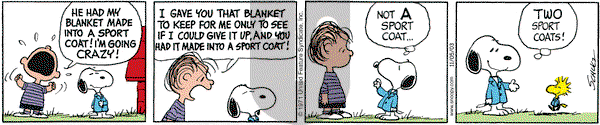 Peanuts on Wednesday November 5, 2003 Comic Strip