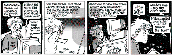 Doonesbury on Thursday July 20, 1995 Comic Strip