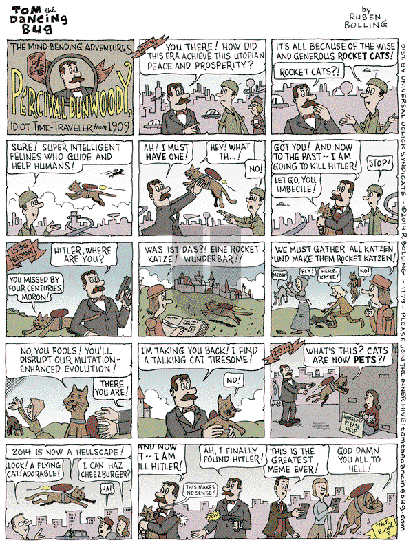 Tom the Dancing Bug on Friday March 14, 2014 Comic Strip